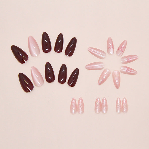 12 Sizes-24 Pcs Press On Nails W2021