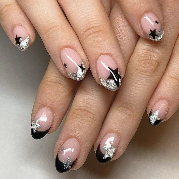 12 Sizes-24 Pcs Press On Nails C630