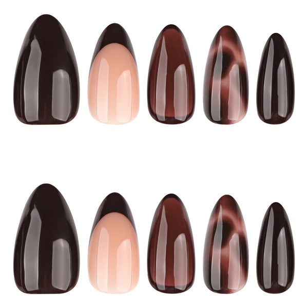 12 Sizes-24 Pcs Press On Nails JP4094