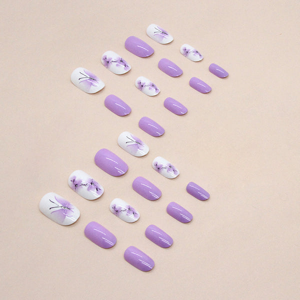 12 Sizes-24 Pcs Press On Nails W1172