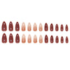 12 Sizes-24 Pcs Press On Nails W1623