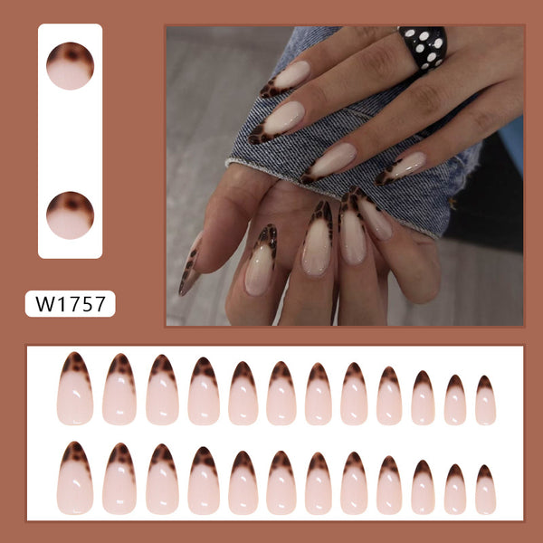 12 Sizes-24 Pcs Press On Nails W1757