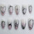 12 Sizes-24 Pcs Press On Nails W1972