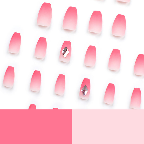 12 Sizes-24 Pcs Press On Nails JP2634
