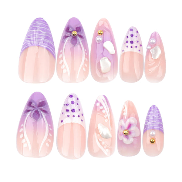12 Sizes-24 Pcs Press On Nails JP3503