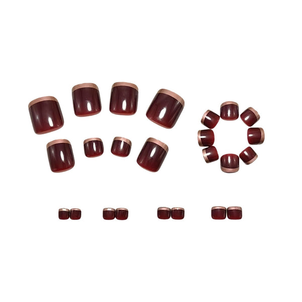 12 Sizes-24 Pcs Press On Nails Y2016
