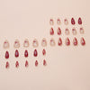 12 Sizes-24 Pcs Press On Nails W1747