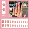 12 Sizes-24 Pcs Press On Nails C415