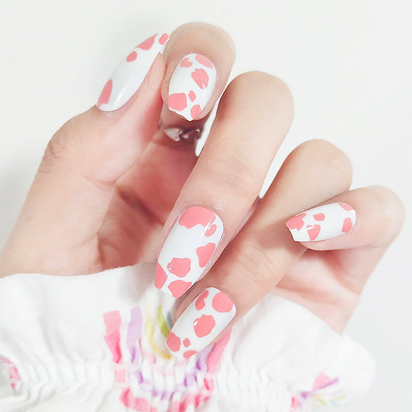 12 Sizes-24 Pcs Press On Nails R457