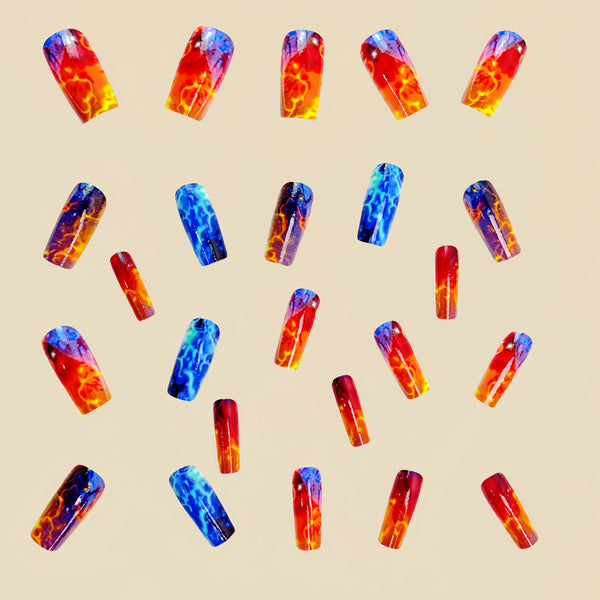 12 Sizes-24 Pcs Press On Nails Y412-1