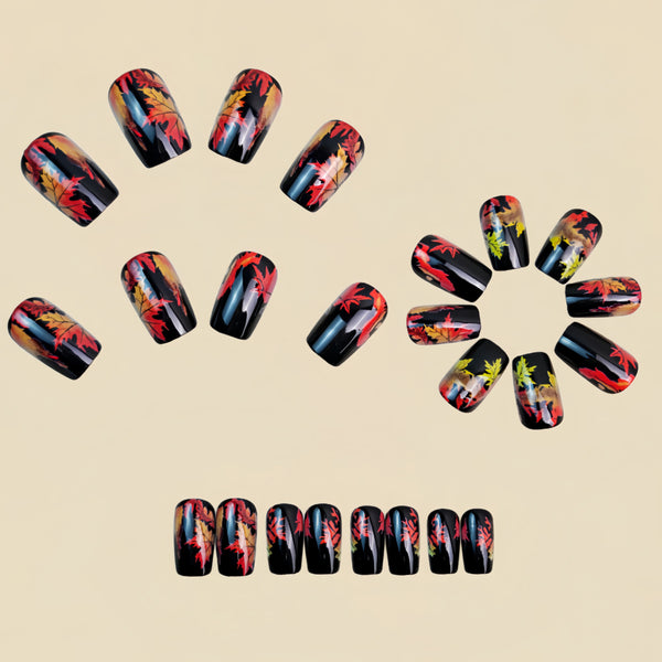 12 Sizes-24 Pcs Press On Nails Y1646