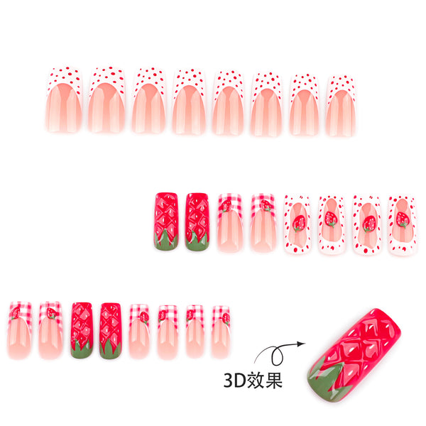 12 Sizes-24 Pcs Press On Nails JP4045