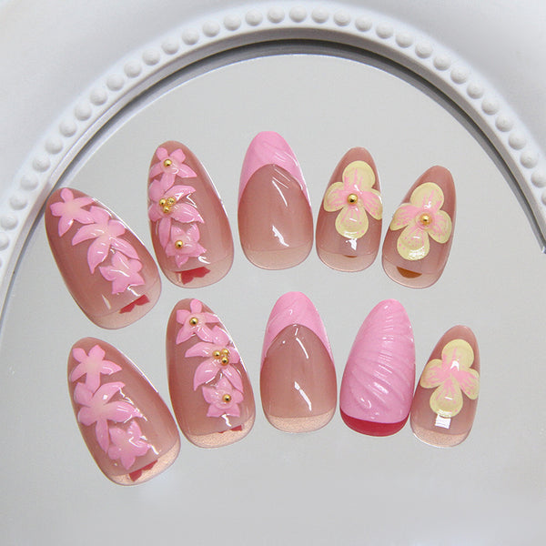 12 Sizes-24 Pcs Press On Nails Z1079