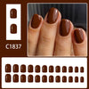 12 Sizes-24 Pcs Press On Nails C1837