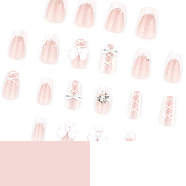 12 Sizes-24 Pcs Press On Nails JP4014