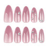 12 Sizes-24 Pcs Press On Nails JL0701