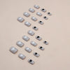 12 Sizes-24 Pcs Press On Nails W1436