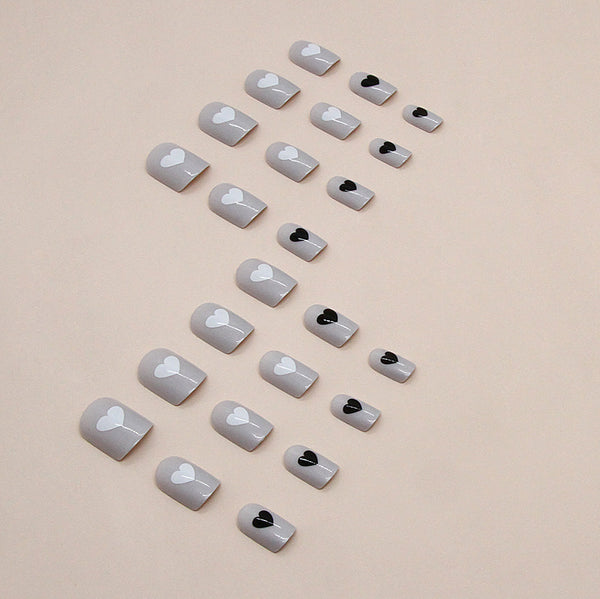 12 Sizes-24 Pcs Press On Nails W1436