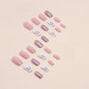 12 Sizes-24 Pcs Press On Nails W503