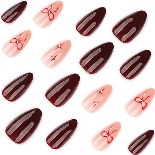 12 Sizes-24 Pcs Press On Nails JP4150