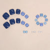12 Sizes-24 Pcs Press On Nails F134