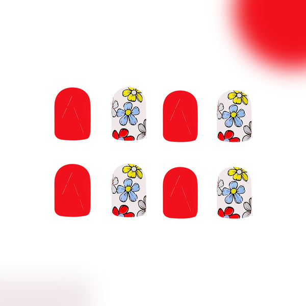 12 Sizes-24 Pcs Press On Nails C806