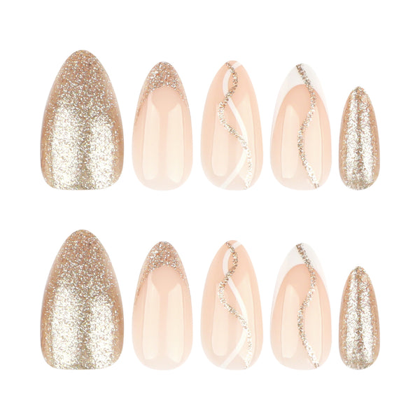 12 Sizes-24 Pcs Press On Nails JP3752