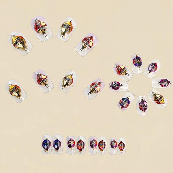 12 Sizes-24 Pcs Press On Nails Y1942