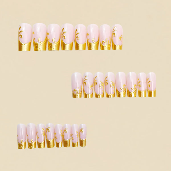 12 Sizes-24 Pcs Press On Nails Y2028