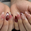 12 Sizes-24 Pcs Press On Nails JP4072