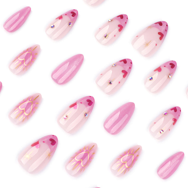 12 Sizes-24 Pcs Press On Nails JP3848