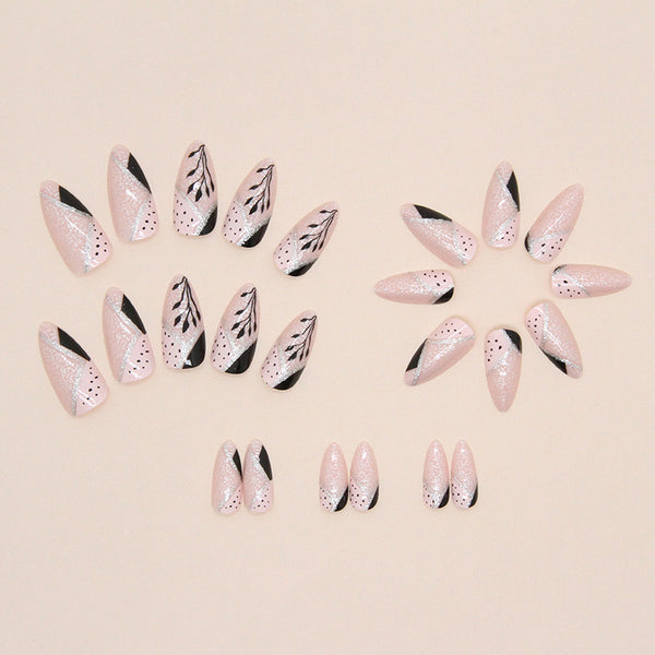 12 Sizes-24 Pcs Press On Nails W953