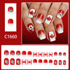 12 Sizes-24 Pcs Press On Nails C1660