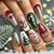 12 Sizes-24 Pcs Press On Nails Y1319