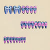 12 Sizes-24 Pcs Press On Nails Y1077