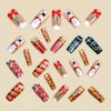 12 Sizes-24 Pcs Press On Nails Y1315