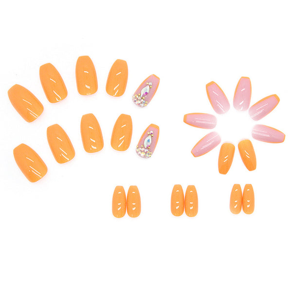 12 Sizes-24 Pcs Press On Nails Z398
