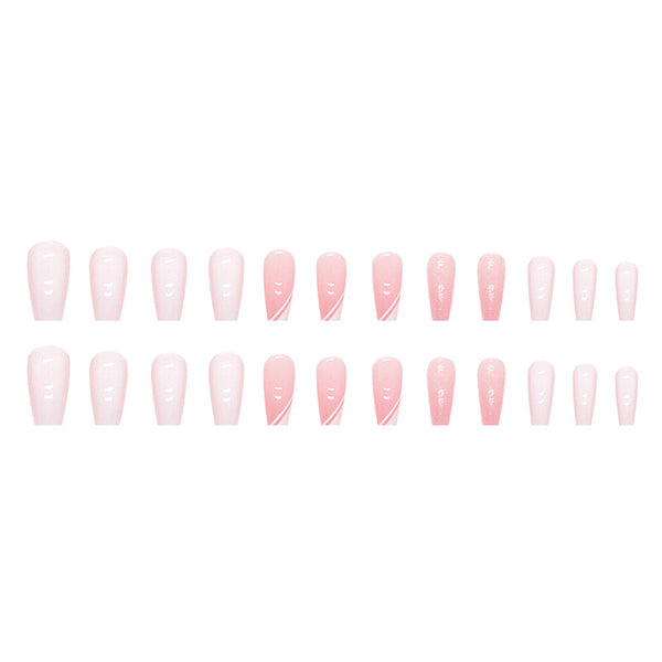 12 Sizes-24 Pcs Press On Nails W377