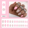 12 Sizes-24 Pcs Press On Nails W828