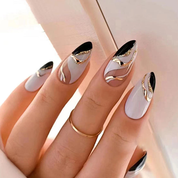 12 Sizes-24 PcsPress On Nails W529