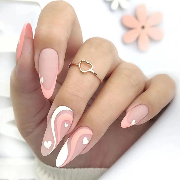 12 Sizes-24 Pcs Press On Nails W315