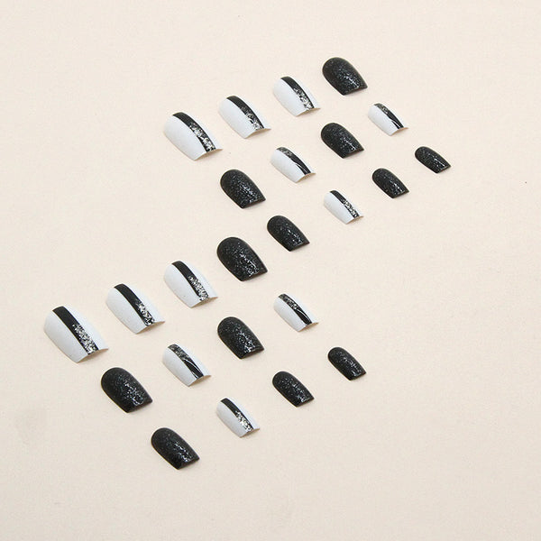 12 Sizes-24 Pcs Press On Nails W313