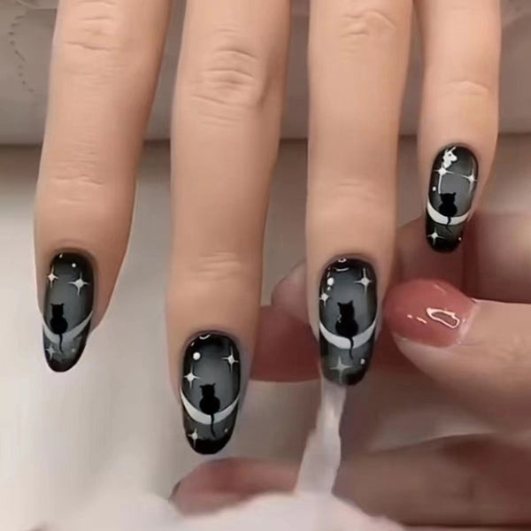 12 Sizes-24 Pcs Press On Nails W1131