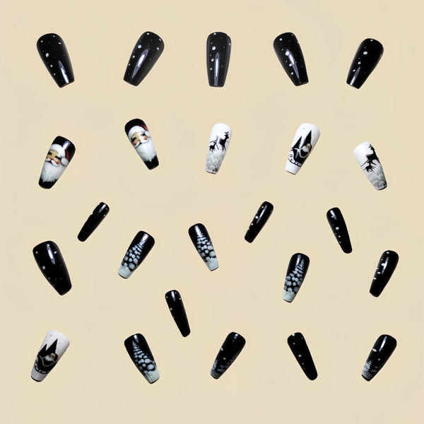 12 Sizes-24 Pcs Press On Nails Y268·