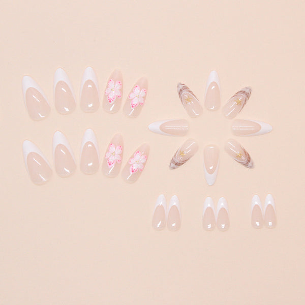 12 Sizes-24 Pcs Press On Nails W1764