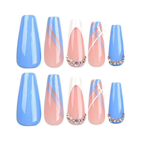 12 Sizes-24 Pcs Press On Nails JP2926
