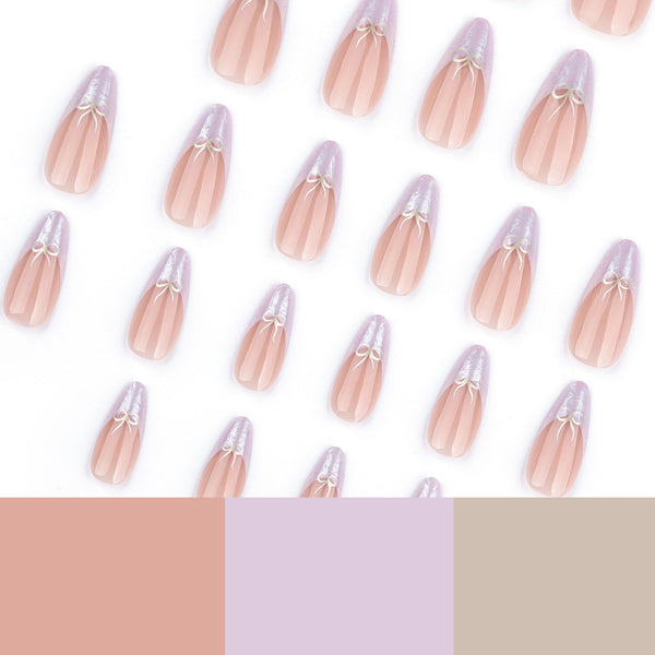 12 Sizes-24 Pcs Press On Nails JP3634
