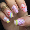 12 Sizes-24 Pcs Press On Nails C324