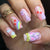 12 Sizes-24 Pcs Press On Nails C324
