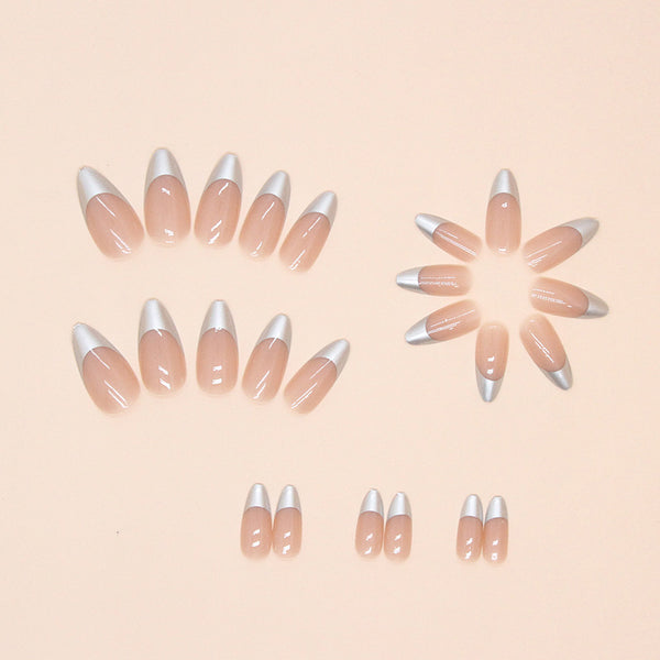 12 Sizes-24 Pcs Press On Nails W1493